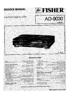 Fisher AD-9030 - Service Manual